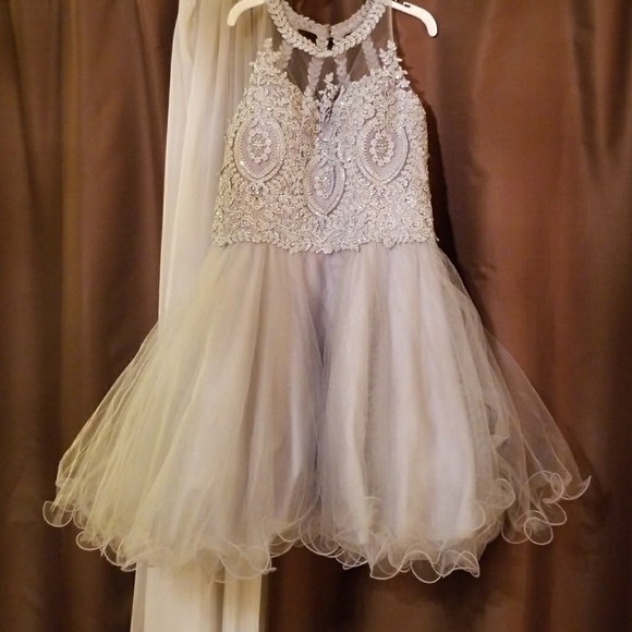 ✨ Gray Cinderella Prom Party Dress ✨ - Picture 2 of 8